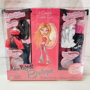 Bratz Boutique Fashion Pack 4 Mix Match Outfits Clothes Mannequin Girl Doll New